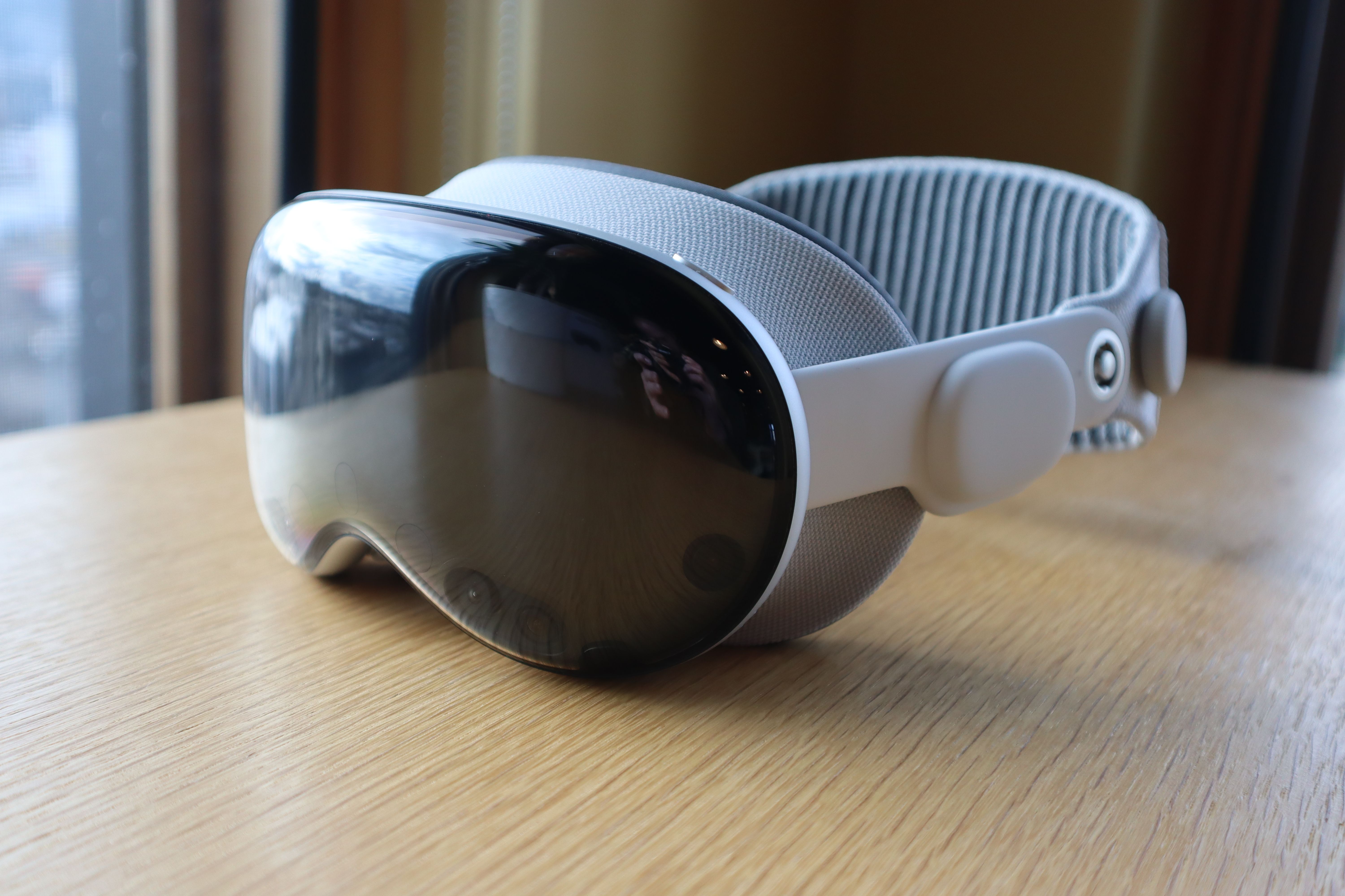 Close up of Apple Vision Pro headset