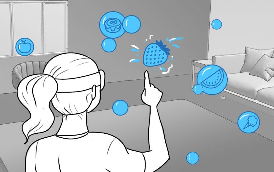 Concept art of a Bubbles AR / MR Experience.