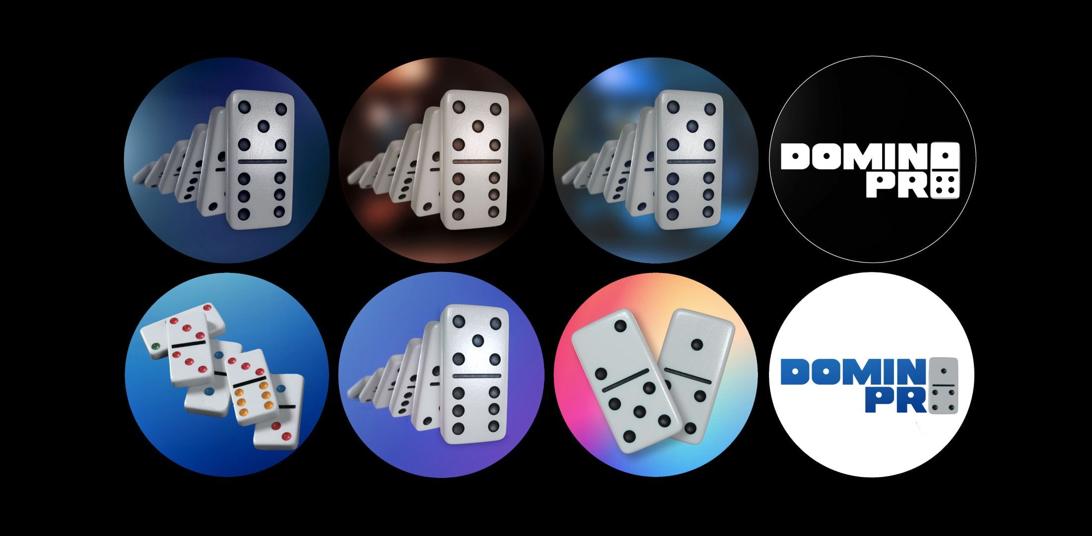 Options for Domino Pro logo.